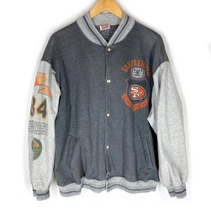 Long Gone 49ers Vintage 1984 Superbowl Champion NFL Jacket Memorabilia Rare XL